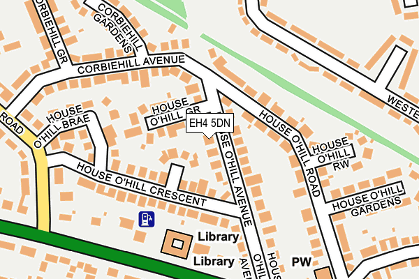 EH4 5DN map - OS OpenMap – Local (Ordnance Survey)