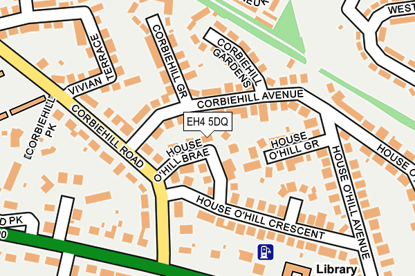EH4 5DQ map - OS OpenMap – Local (Ordnance Survey) EH4 5DQ map - OS OpenMap – Local (Ordnance Survey)
