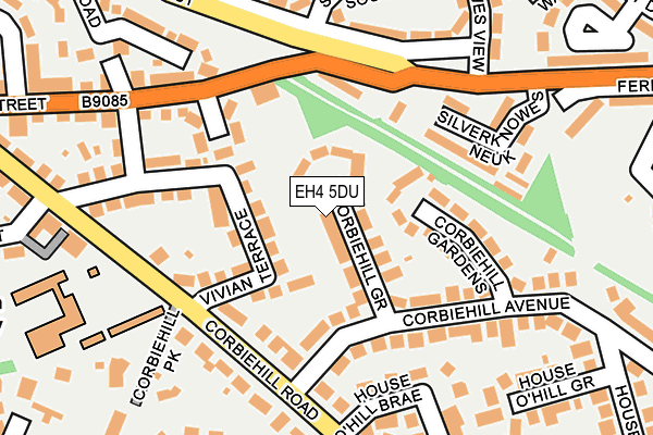 EH4 5DU map - OS OpenMap – Local (Ordnance Survey) EH4 5DU map - OS OpenMap – Local (Ordnance Survey)