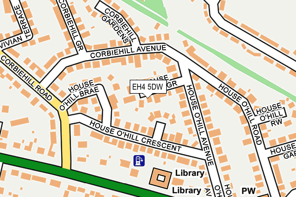 EH4 5DW map - OS OpenMap – Local (Ordnance Survey) EH4 5DW map - OS OpenMap – Local (Ordnance Survey)