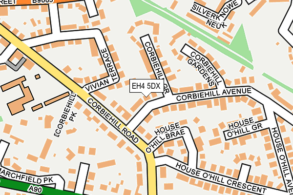 EH4 5DX map - OS OpenMap – Local (Ordnance Survey) EH4 5DX map - OS OpenMap – Local (Ordnance Survey)