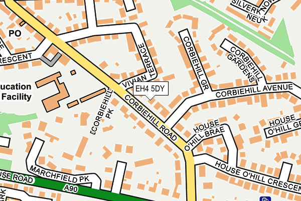 EH4 5DY map - OS OpenMap – Local (Ordnance Survey) EH4 5DY map - OS OpenMap – Local (Ordnance Survey)