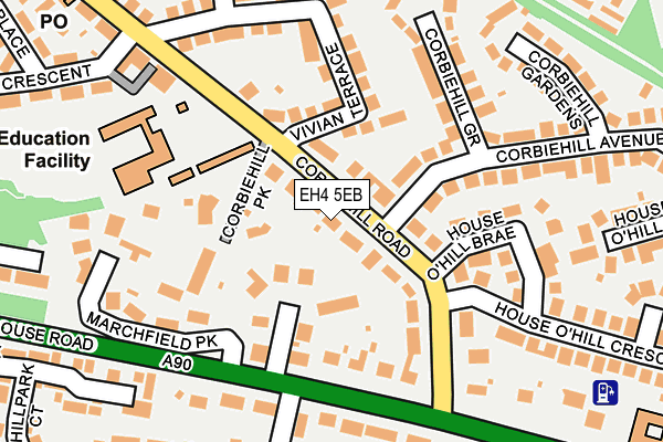 EH4 5EB map - OS OpenMap – Local (Ordnance Survey) EH4 5EB map - OS OpenMap – Local (Ordnance Survey)