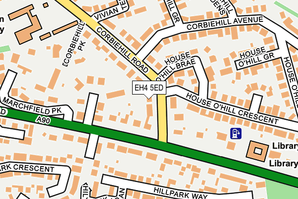 EH4 5ED map - OS OpenMap – Local (Ordnance Survey) EH4 5ED map - OS OpenMap – Local (Ordnance Survey)