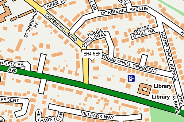 EH4 5EF map - OS OpenMap – Local (Ordnance Survey) EH4 5EF map - OS OpenMap – Local (Ordnance Survey)