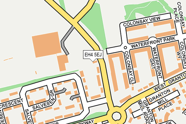 EH4 5EJ map - OS OpenMap – Local (Ordnance Survey)