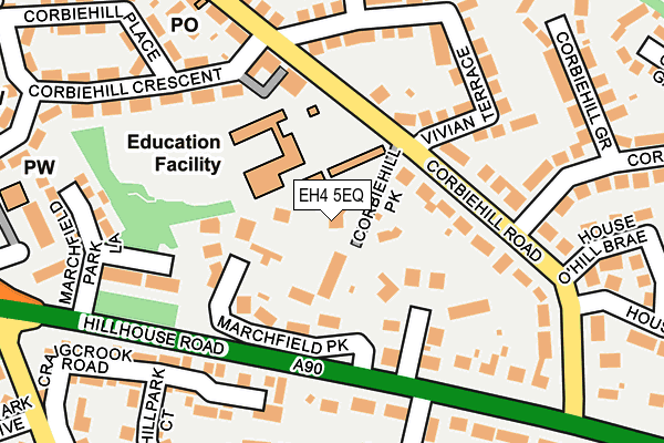 EH4 5EQ map - OS OpenMap – Local (Ordnance Survey) EH4 5EQ map - OS OpenMap – Local (Ordnance Survey)