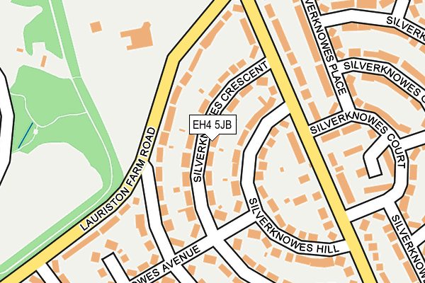 EH4 5JB map - OS OpenMap – Local (Ordnance Survey) EH4 5JB map - OS OpenMap – Local (Ordnance Survey)