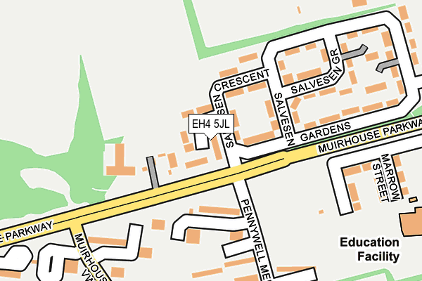 EH4 5JL map - OS OpenMap – Local (Ordnance Survey) EH4 5JL map - OS OpenMap – Local (Ordnance Survey)