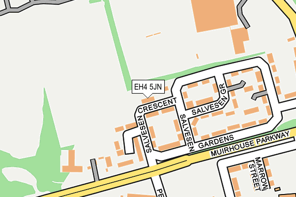 EH4 5JN map - OS OpenMap – Local (Ordnance Survey) EH4 5JN map - OS OpenMap – Local (Ordnance Survey)