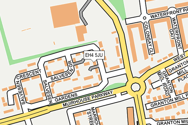 EH4 5JU map - OS OpenMap – Local (Ordnance Survey) EH4 5JU map - OS OpenMap – Local (Ordnance Survey)