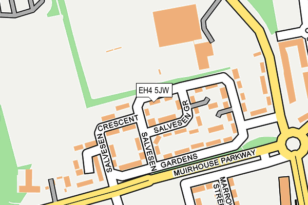 EH4 5JW map - OS OpenMap – Local (Ordnance Survey) EH4 5JW map - OS OpenMap – Local (Ordnance Survey)