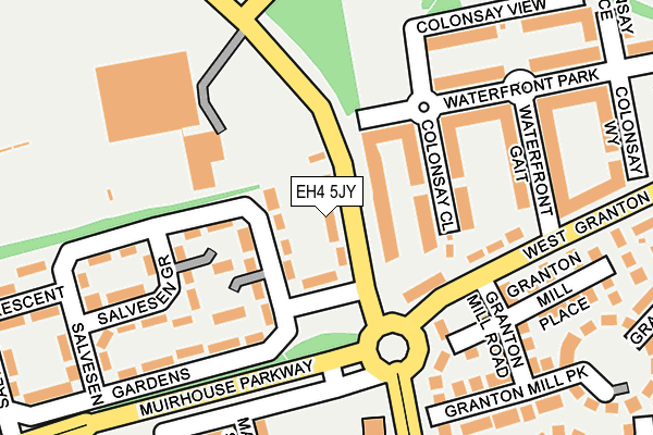 EH4 5JY map - OS OpenMap – Local (Ordnance Survey) EH4 5JY map - OS OpenMap – Local (Ordnance Survey)