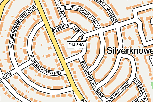 EH4 5NW map - OS OpenMap – Local (Ordnance Survey) EH4 5NW map - OS OpenMap – Local (Ordnance Survey)