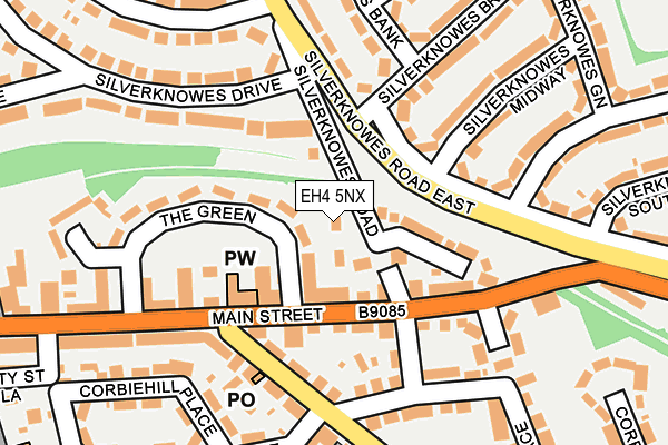 EH4 5NX map - OS OpenMap – Local (Ordnance Survey) EH4 5NX map - OS OpenMap – Local (Ordnance Survey)
