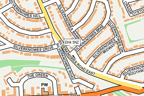 EH4 5NZ map - OS OpenMap – Local (Ordnance Survey) EH4 5NZ map - OS OpenMap – Local (Ordnance Survey)