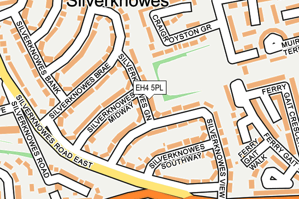 EH4 5PL map - OS OpenMap – Local (Ordnance Survey) EH4 5PL map - OS OpenMap – Local (Ordnance Survey)