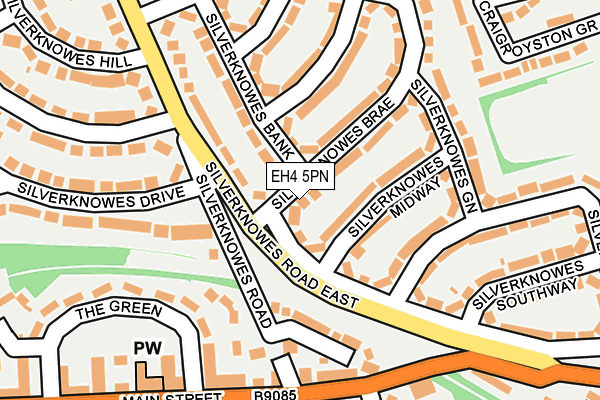 EH4 5PN map - OS OpenMap – Local (Ordnance Survey) EH4 5PN map - OS OpenMap – Local (Ordnance Survey)