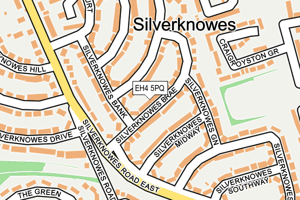 EH4 5PQ map - OS OpenMap – Local (Ordnance Survey) EH4 5PQ map - OS OpenMap – Local (Ordnance Survey)