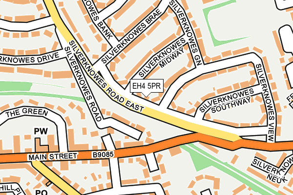 EH4 5PR map - OS OpenMap – Local (Ordnance Survey) EH4 5PR map - OS OpenMap – Local (Ordnance Survey)