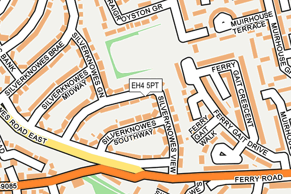 EH4 5PT map - OS OpenMap – Local (Ordnance Survey) EH4 5PT map - OS OpenMap – Local (Ordnance Survey)