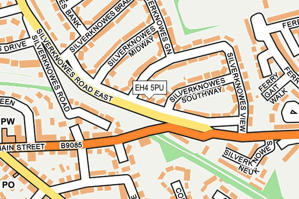 EH4 5PU map - OS OpenMap – Local (Ordnance Survey) EH4 5PU map - OS OpenMap – Local (Ordnance Survey)