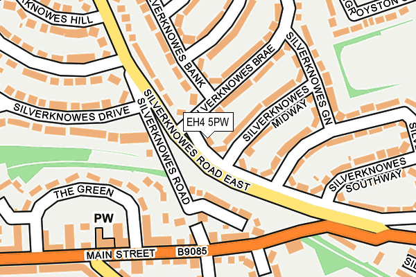 EH4 5PW map - OS OpenMap – Local (Ordnance Survey) EH4 5PW map - OS OpenMap – Local (Ordnance Survey)