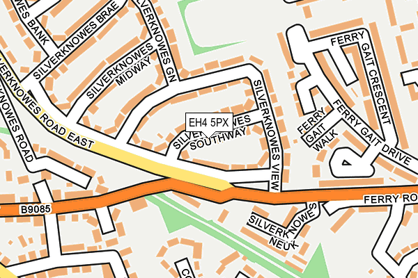 EH4 5PX map - OS OpenMap – Local (Ordnance Survey) EH4 5PX map - OS OpenMap – Local (Ordnance Survey)