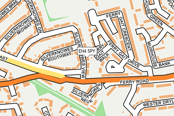 EH4 5PY map - OS OpenMap – Local (Ordnance Survey) EH4 5PY map - OS OpenMap – Local (Ordnance Survey)