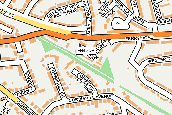 EH4 5QA map - OS OpenMap – Local (Ordnance Survey) EH4 5QA map - OS OpenMap – Local (Ordnance Survey)