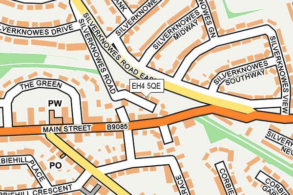 EH4 5QE map - OS OpenMap – Local (Ordnance Survey) EH4 5QE map - OS OpenMap – Local (Ordnance Survey)