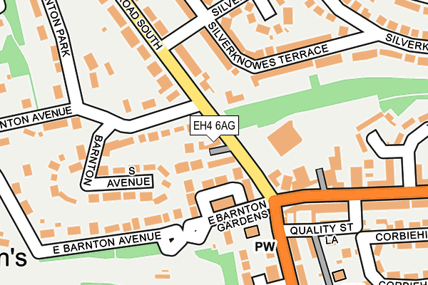 EH4 6AG map - OS OpenMap – Local (Ordnance Survey) EH4 6AG map - OS OpenMap – Local (Ordnance Survey)