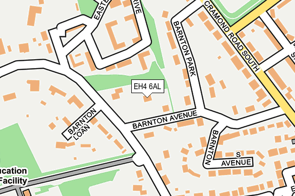 EH4 6AL map - OS OpenMap – Local (Ordnance Survey) EH4 6AL map - OS OpenMap – Local (Ordnance Survey)