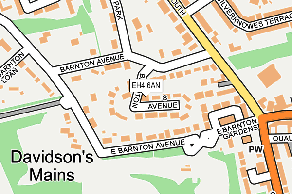 EH4 6AN map - OS OpenMap – Local (Ordnance Survey) EH4 6AN map - OS OpenMap – Local (Ordnance Survey)