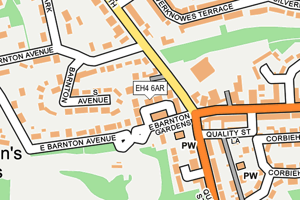 EH4 6AR map - OS OpenMap – Local (Ordnance Survey) EH4 6AR map - OS OpenMap – Local (Ordnance Survey)