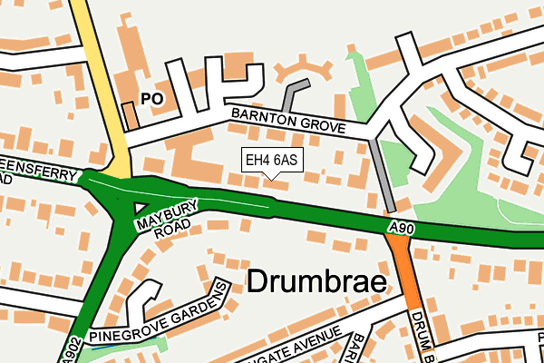 EH4 6AS map - OS OpenMap – Local (Ordnance Survey) EH4 6AS map - OS OpenMap – Local (Ordnance Survey)