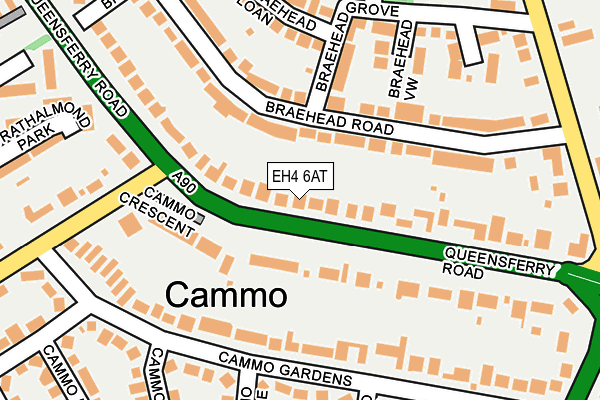 EH4 6AT map - OS OpenMap – Local (Ordnance Survey) EH4 6AT map - OS OpenMap – Local (Ordnance Survey)