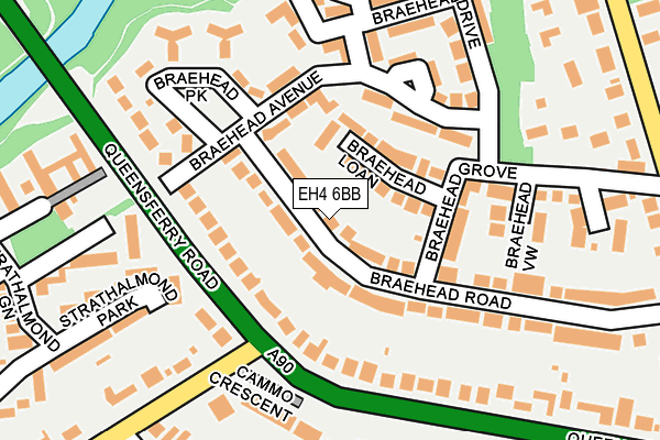 EH4 6BB map - OS OpenMap – Local (Ordnance Survey) EH4 6BB map - OS OpenMap – Local (Ordnance Survey)