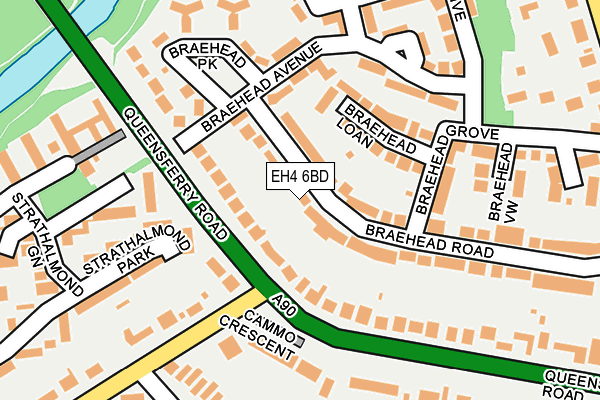 EH4 6BD map - OS OpenMap – Local (Ordnance Survey) EH4 6BD map - OS OpenMap – Local (Ordnance Survey)