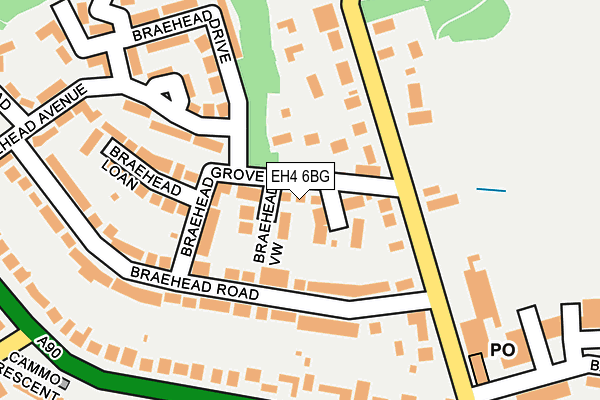 EH4 6BG map - OS OpenMap – Local (Ordnance Survey) EH4 6BG map - OS OpenMap – Local (Ordnance Survey)