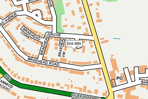 EH4 6BH map - OS OpenMap – Local (Ordnance Survey) EH4 6BH map - OS OpenMap – Local (Ordnance Survey)