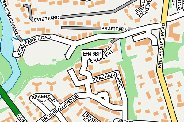 EH4 6BP map - OS OpenMap – Local (Ordnance Survey) EH4 6BP map - OS OpenMap – Local (Ordnance Survey)