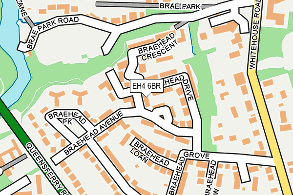 EH4 6BR map - OS OpenMap – Local (Ordnance Survey) EH4 6BR map - OS OpenMap – Local (Ordnance Survey)