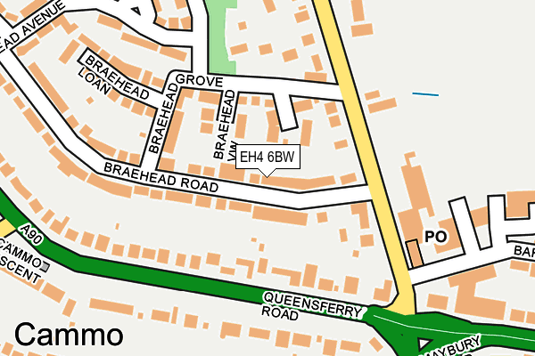 EH4 6BW map - OS OpenMap – Local (Ordnance Survey) EH4 6BW map - OS OpenMap – Local (Ordnance Survey)