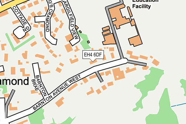 EH4 6DF map - OS OpenMap – Local (Ordnance Survey)