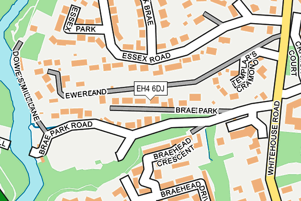EH4 6DJ map - OS OpenMap – Local (Ordnance Survey)