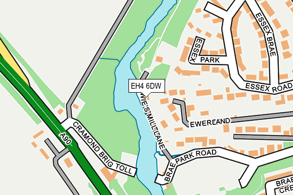 EH4 6DW map - OS OpenMap – Local (Ordnance Survey) EH4 6DW map - OS OpenMap – Local (Ordnance Survey)