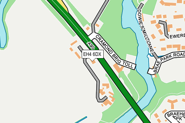 EH4 6DX map - OS OpenMap – Local (Ordnance Survey) EH4 6DX map - OS OpenMap – Local (Ordnance Survey)