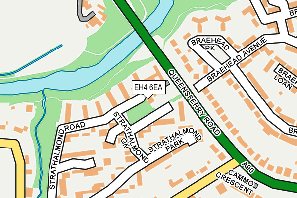 EH4 6EA map - OS OpenMap – Local (Ordnance Survey) EH4 6EA map - OS OpenMap – Local (Ordnance Survey)