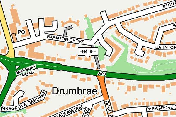 EH4 6EE map - OS OpenMap – Local (Ordnance Survey)